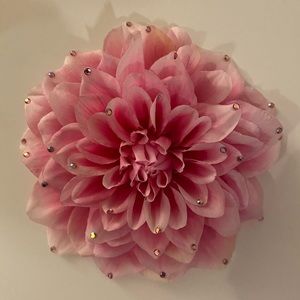 Pink Silk Flower pin or ponytail holder gorgeous!